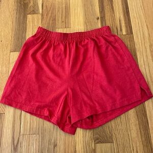 Soffe Junior Girls Red Shorts Size M